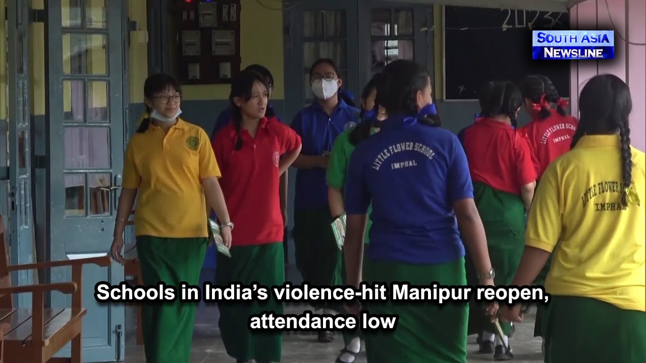 Schools in India&rsquo;s violence-hit Manipur reopen, attendance low