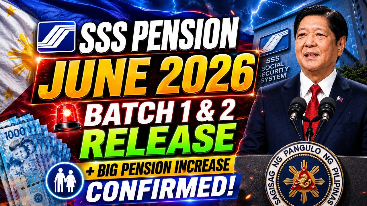 🚨 SSS PENSION JUNE 2026 🚨BATCH 1 & 2 RELEASE + BIG PENSION INCREASE CONFIRMED!
