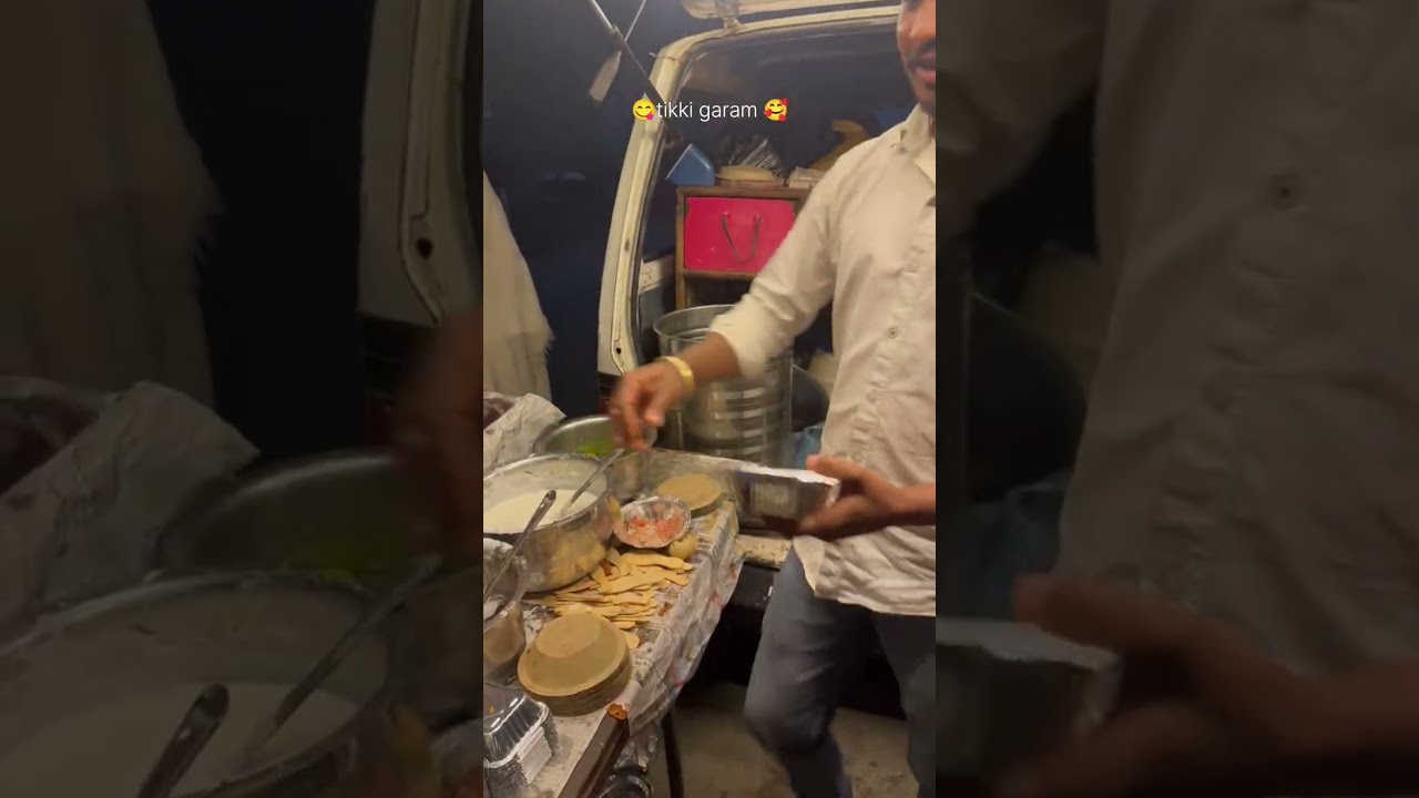 😋Garam tikki masala vali chaat 🥰