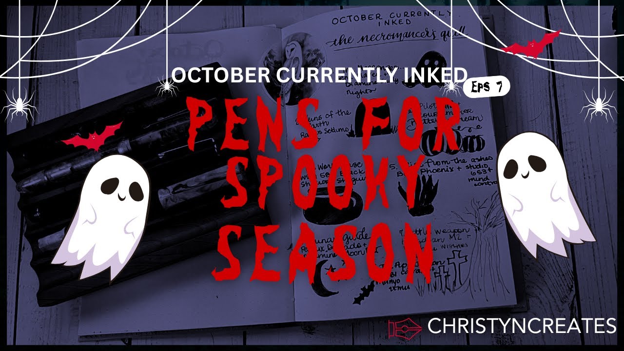 October Currently Inked - 8 Halloween Inspired Pen and Ink Pairings