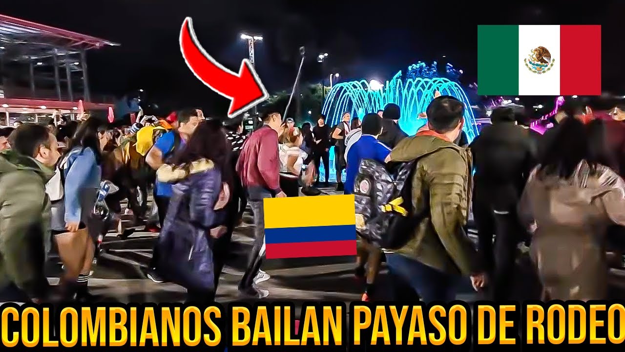 Colombianos Sorprenden A MEXICO Bailando el Payaso Del Rodeo