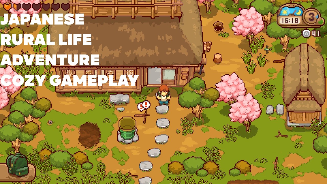 Japanese Rural Life Adventure Cozy Gameplay