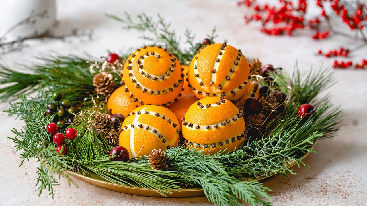Décoration de Noël : Oranges et Clous de Girofle - La Cuisine de Géraldine