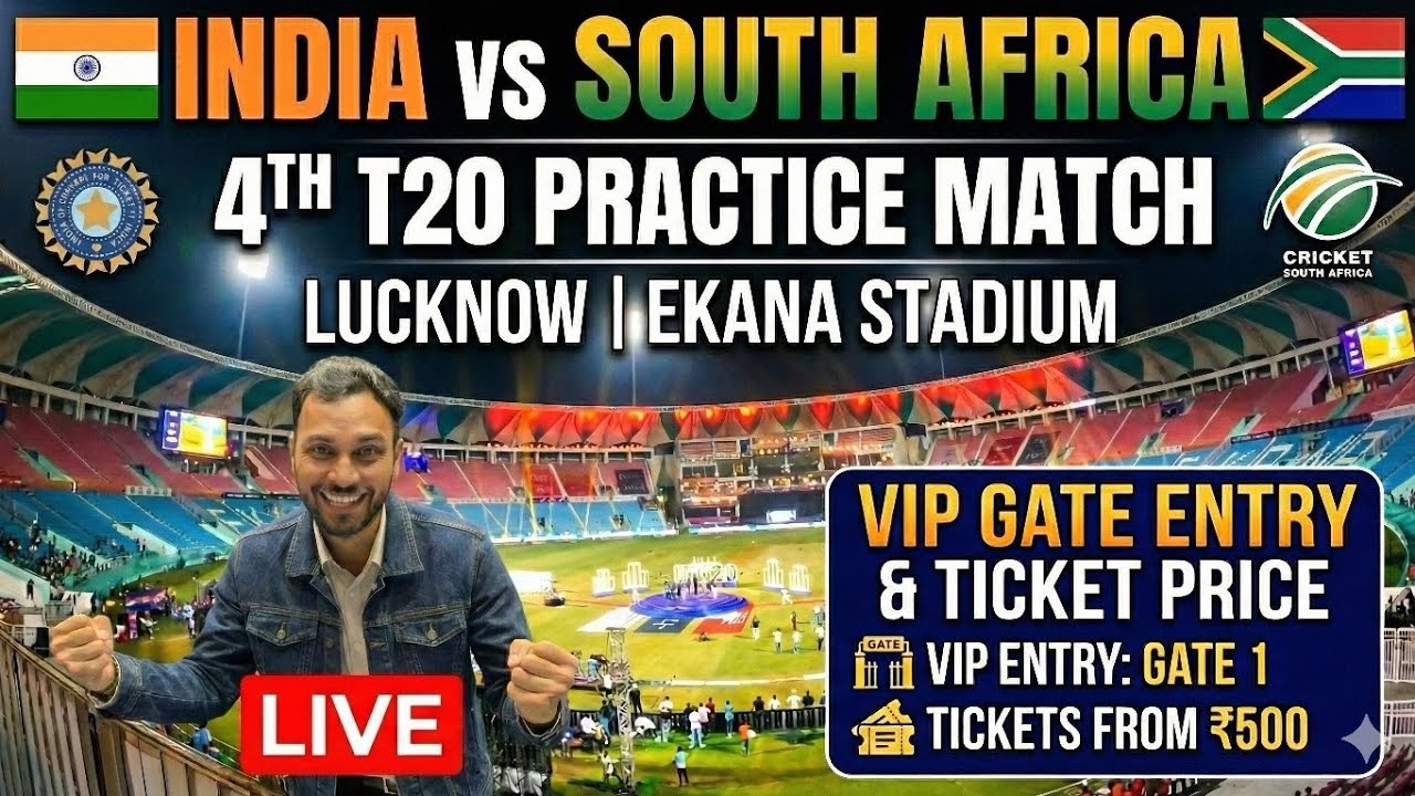 India vs South Africa 4th T20 Practice Match Lucknow | Ekana Stadium VIP Gate Entry & Ticket Price