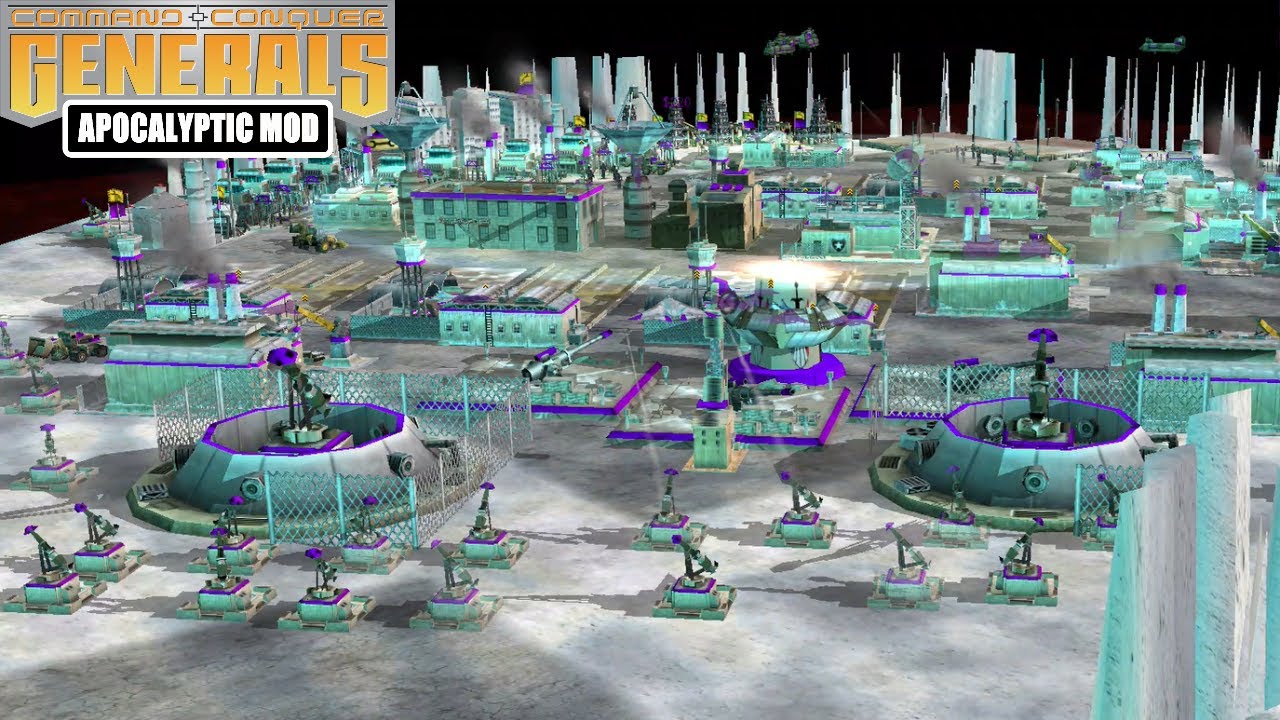 USA DEFENSE VS GLA ARMIES - C&C Generals Zero Hour Apocalyptic 2.2