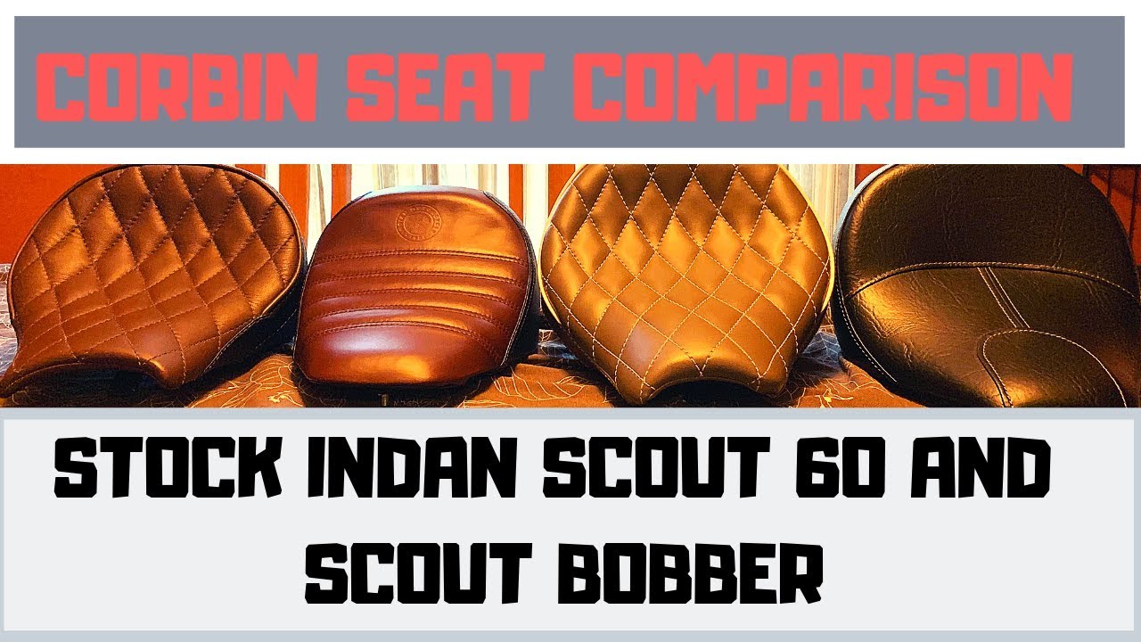 Corbin vs Stock seats Indian Scout 60 |Sixty Indian Scout Bobber.  An In-depth comparison