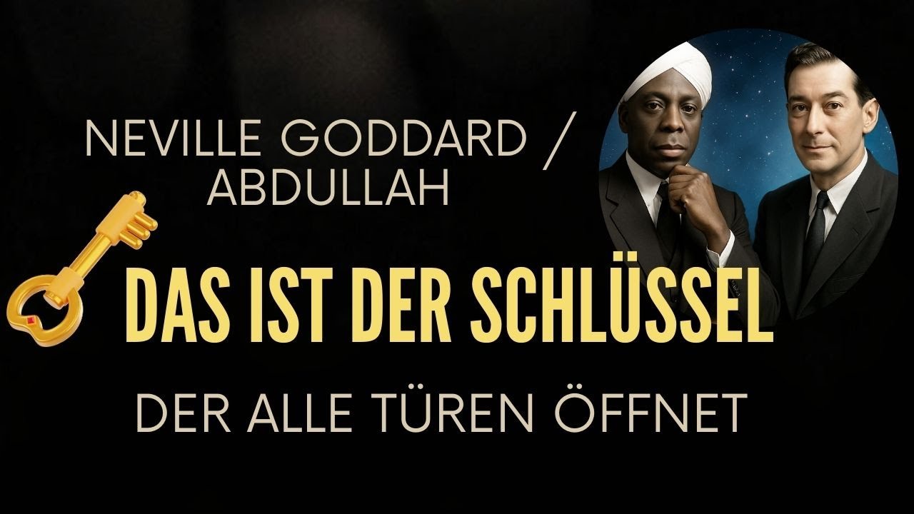 🔑 DAS IST DER SCHLÜSSEL, DER ALLE TÜREN ÖFFNET - NEVILLE GODDARD UND ABDULLAH