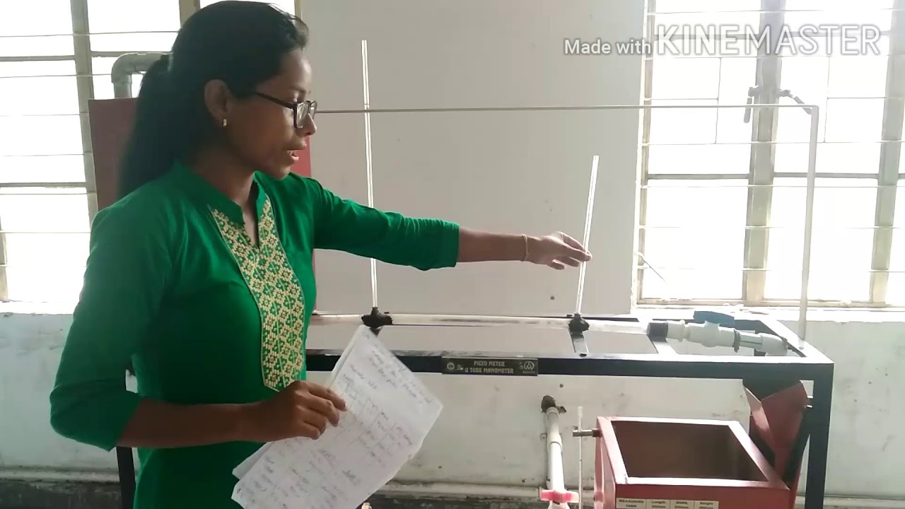 Measurements of difference pressure by Piezometer