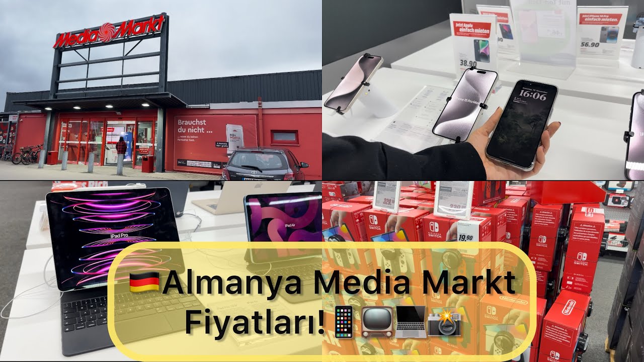 4K-Vlog Almanya’da Media Markt Güncel Fiyatları!📱📺📸💻