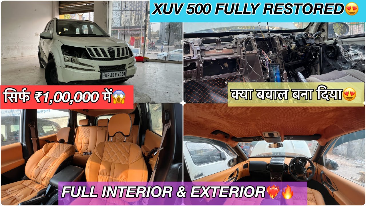 BEST MODIFIED MUSCULAR XUV50O OF INDIA...!!😍LOUNGE INTERIOR❤️&zwj;🔥 XUV 500 FULLY RESTORED😱