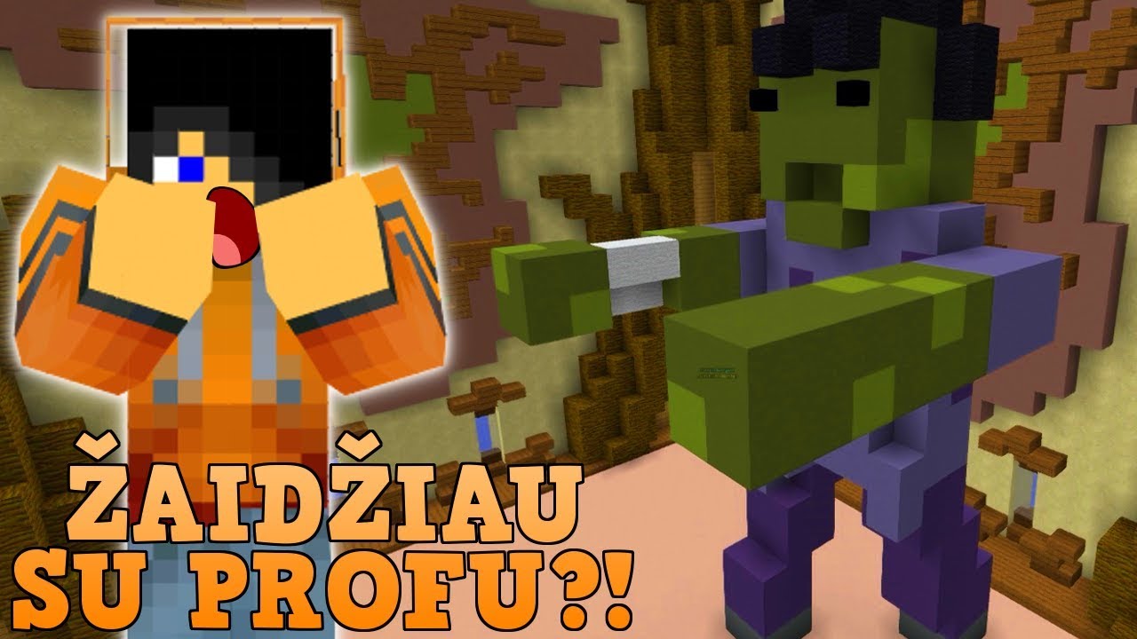 ŽAIDŽIU SU PROFU?! O.o // Build Battle