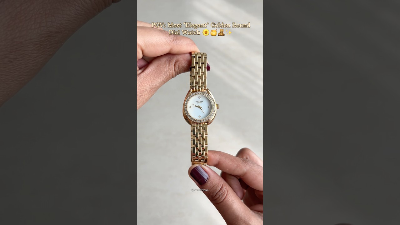 Luxurious Looking Round Dial Watch🤩🍯🧸✨ 