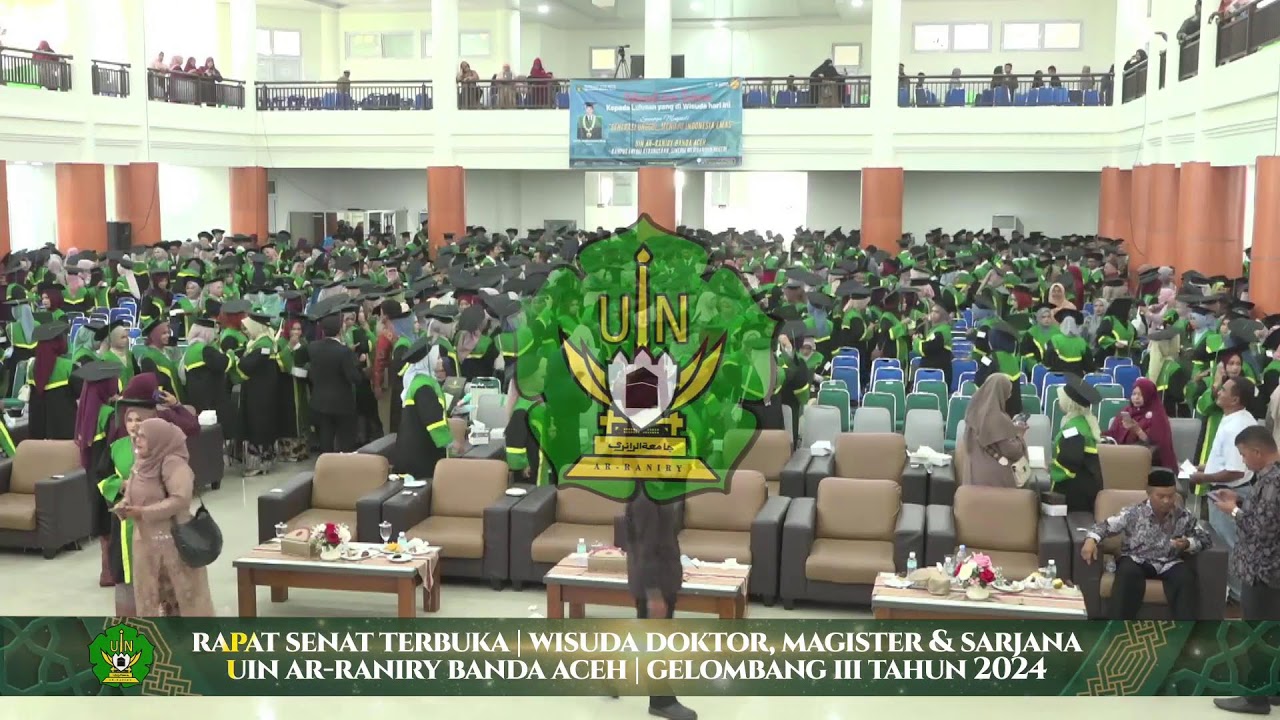 🛑 LIVE HARI KE 3 : WISUDA DOKTOR, MAGISTER DAN SARJANAUIN AR-RANIRY BANDA ACEH GEL  III TAHUN 2024