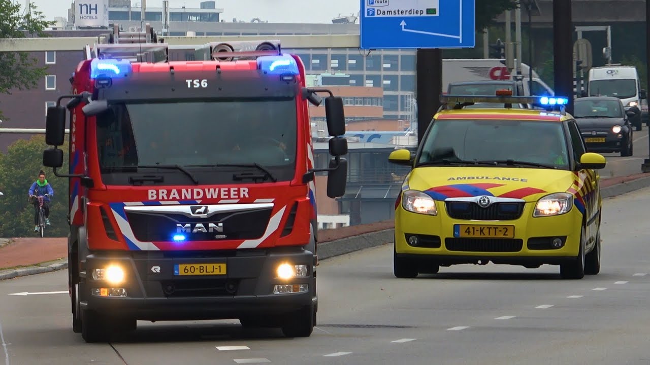 [Drie-toon, Luchthoorn & Wail][23.09.2019] Brandweer & Ambulance met spoed in Groningen