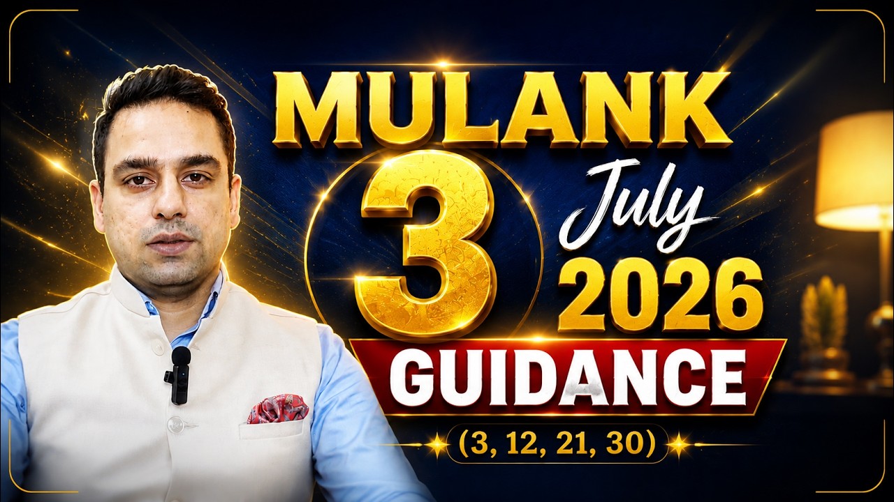 Mulank 3 July 2026 Guidance | Career, Love & Money Predictions #bestnumerologistinindia