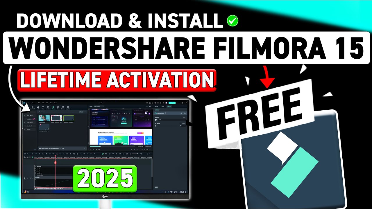 Как бесплатно скачать и установить Filmora 15 на ПК/ноутбук (2025)