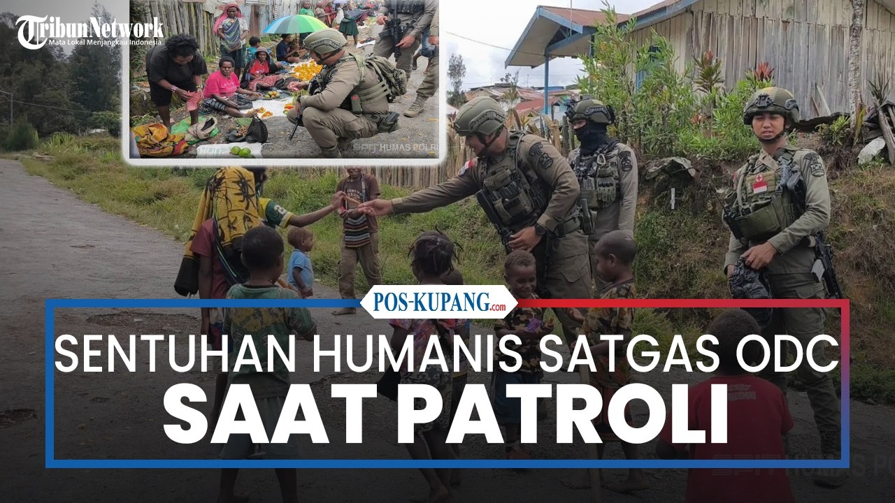 Sentuhan Humanis Satgas ODC Saat Patroli Sambil Menyapa Warga