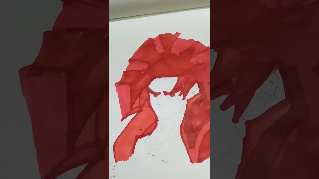 I have tried Goku Drawing with alcohol markers 