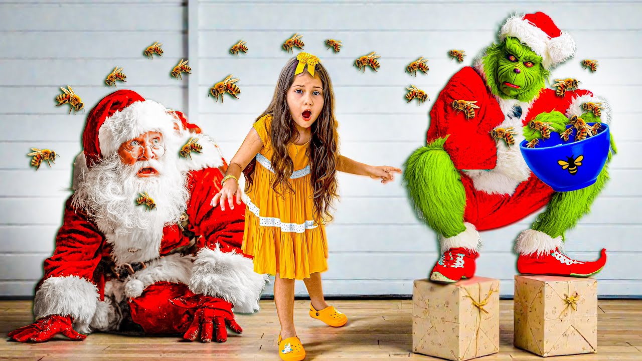 UM PAPAI NOEL MALVADO ASSUSTOU O PAPAI NOEL BONZINHO E A LAYRA TEVE QUE AJUDAR!! 