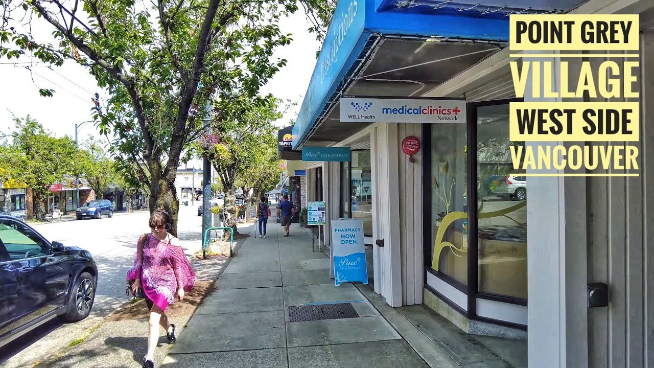 Vancouver Walk 🇨🇦 - Point Grey Village to Jericho Village, West Point Grey (Narrated)