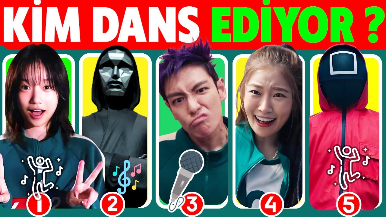 Squid Game 2 Oyuncularını 🦑 Danslarından Tahmin Et 💃Dans Bulmaca Squid Game 2