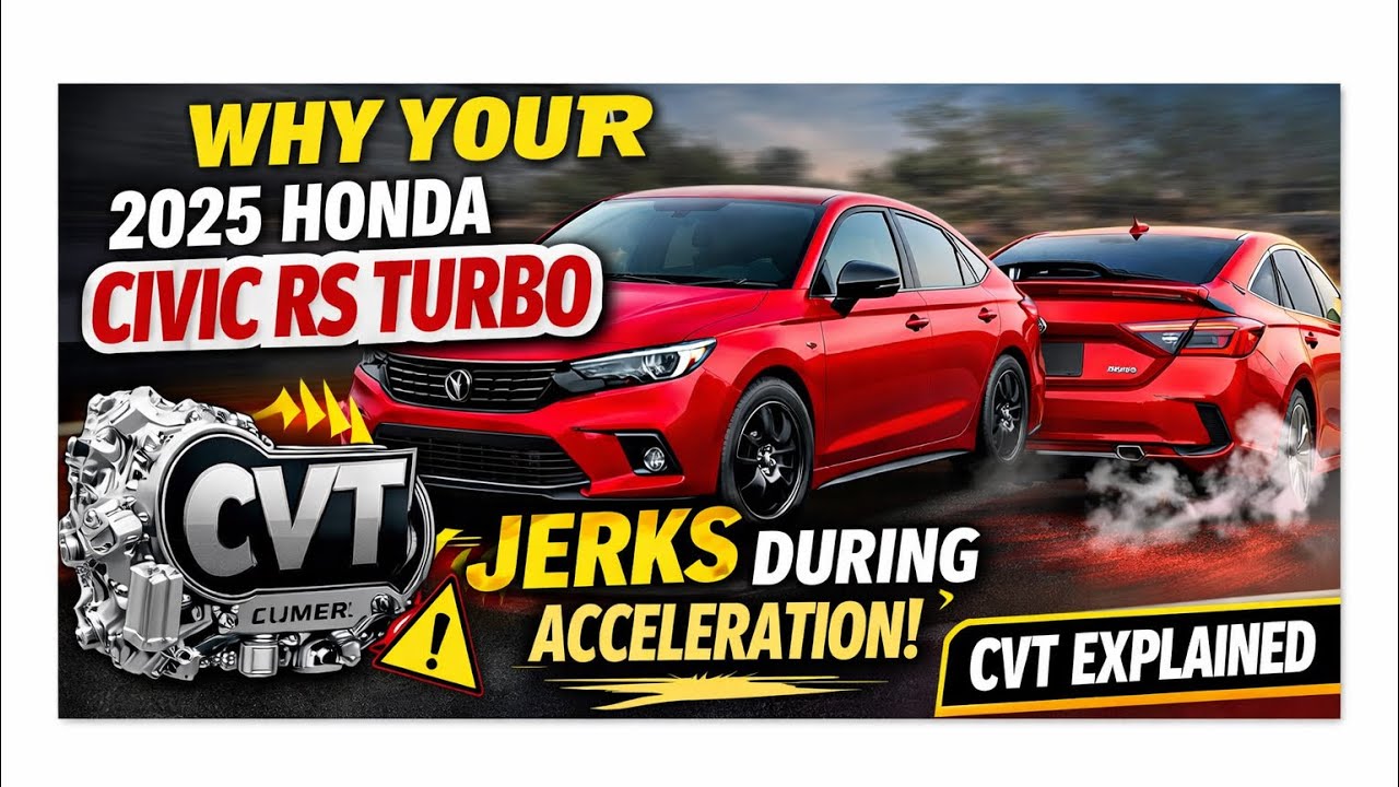 Why Your 2025 Honda Civic RS Turbo Jerks During Acceleration (CVT Explained)
