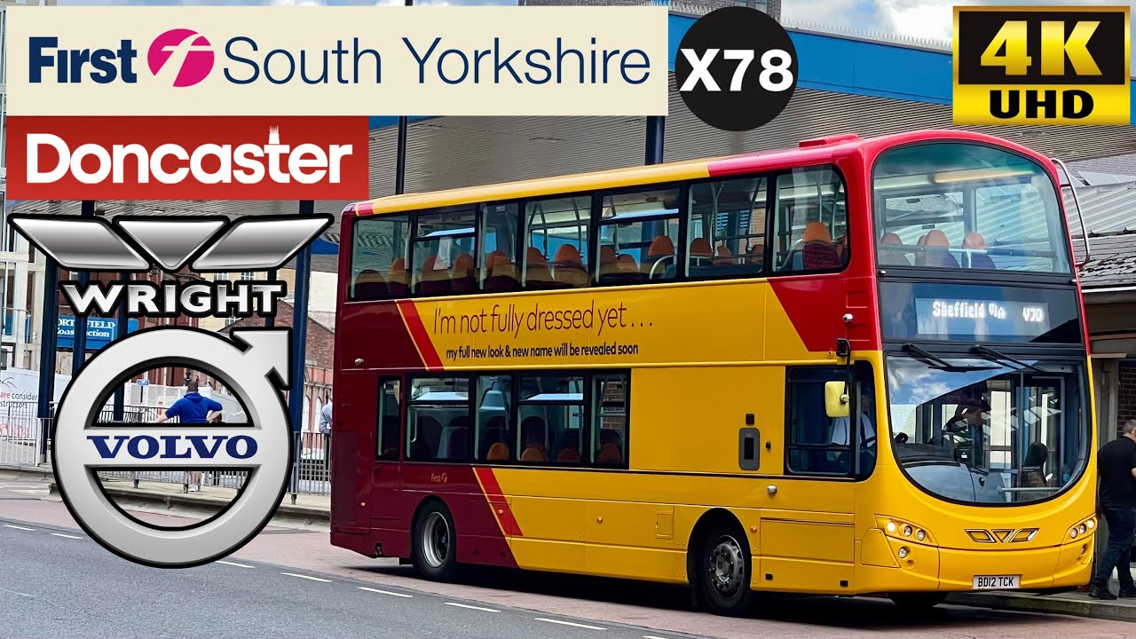 [First South Yorkshire: X78 Meadowhall Interchange to Sheffield] Wright Eclipse Gemini2 Volvo B9TL