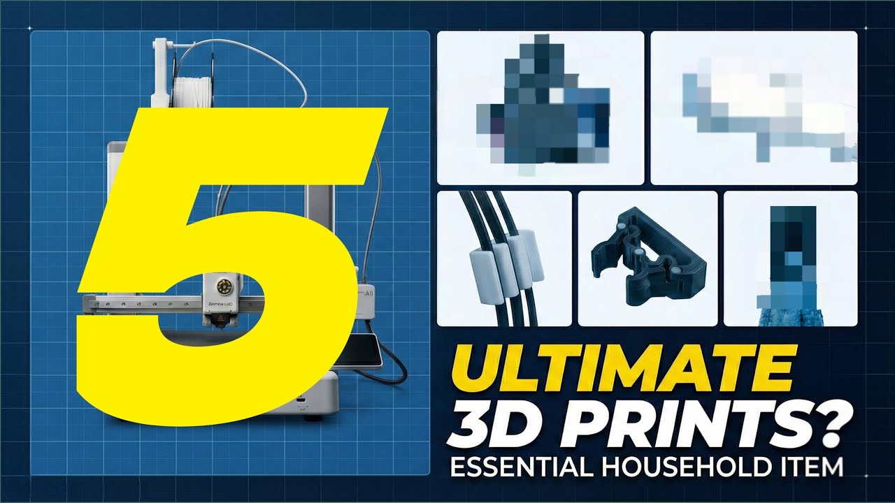 ​5 Useful 3D Prints Cheaper than a BURGER!
