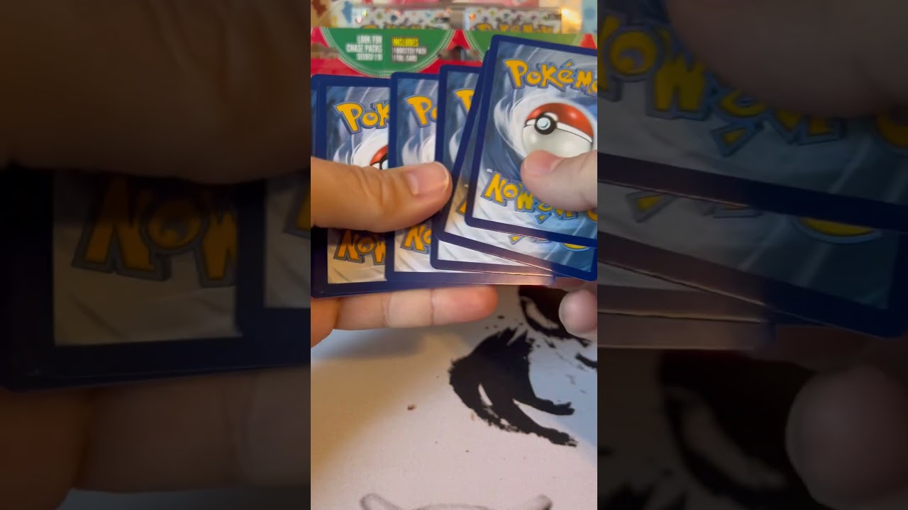 Our first holiday pack opening 
