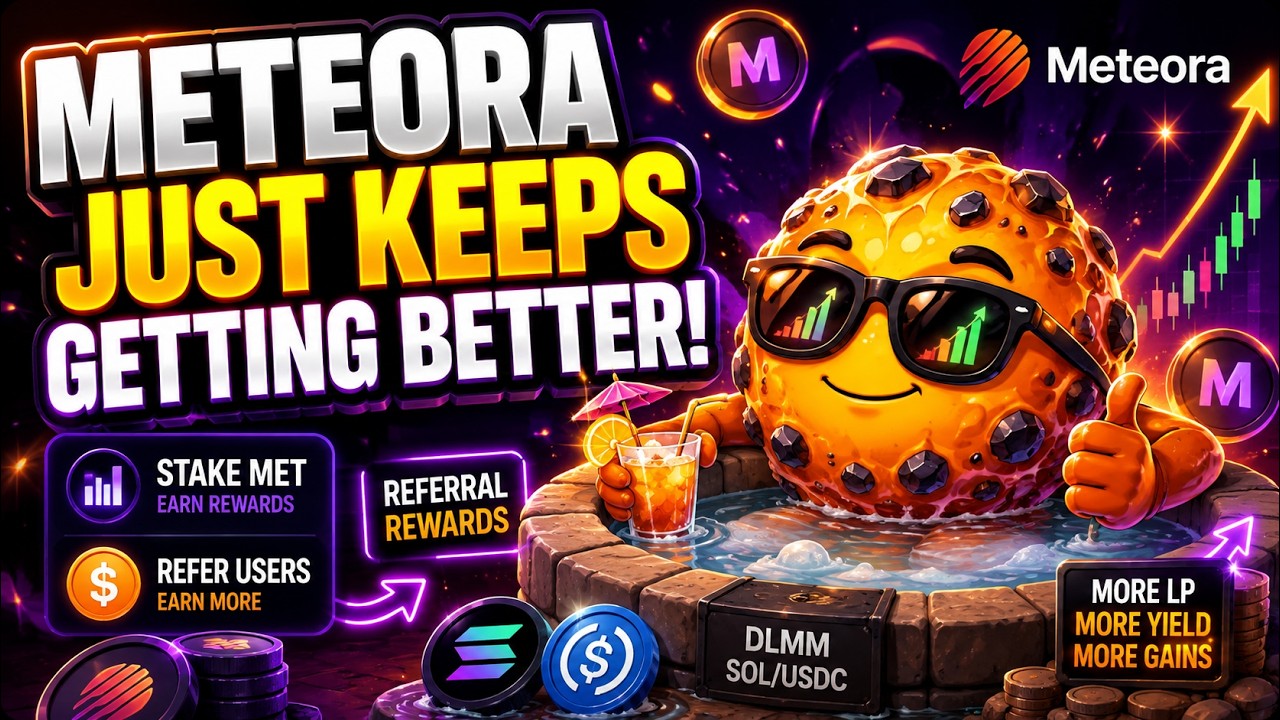 Реферальный стейкинг Meteora + DLMM: Моя стратегия пассивного дохода в SOL/USDC (Solana)