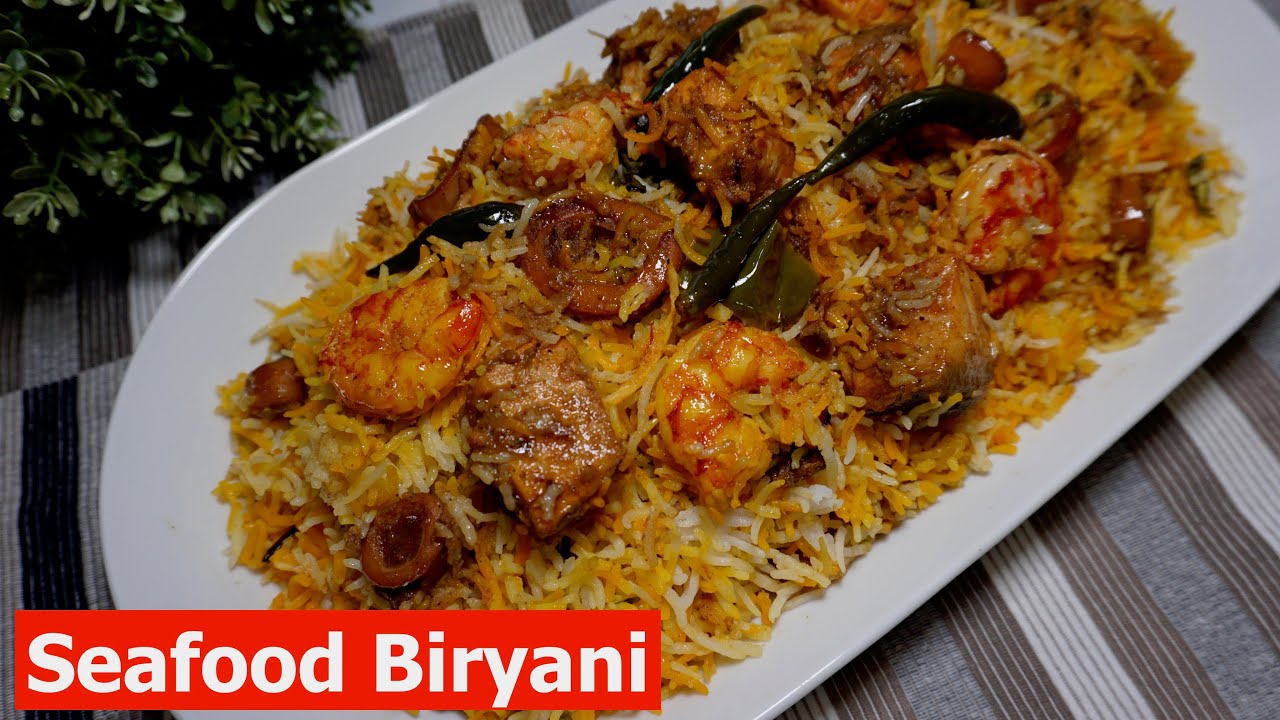 Yummy Seafood Biryani Recipe