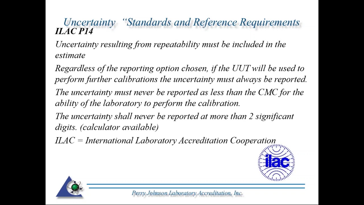 11/21/2017 2017 Webinar: Measurement Uncertainty General Overview