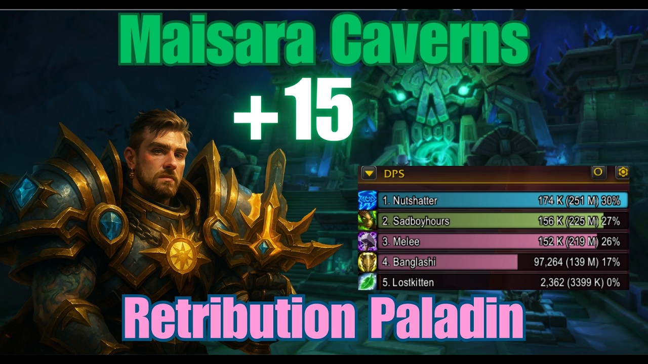 Maisara Caverns +15 | Herald Retribution Paladin | Midnight Beta