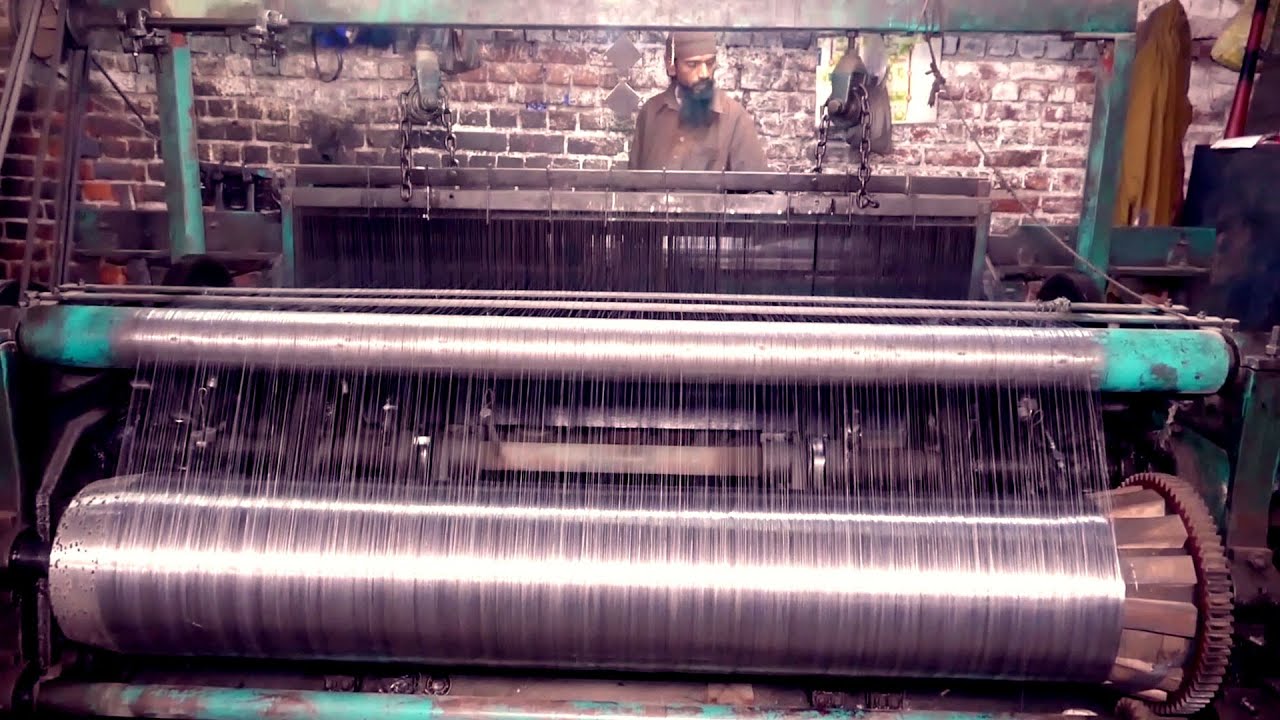 How It's Mesh Weaving in a factory - fast and Beautiful Weaving Process