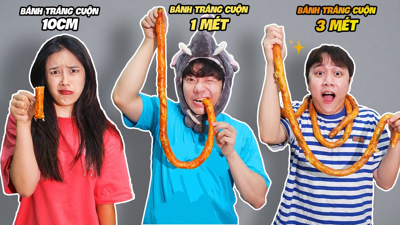 Thử Thách Đồ Ăn NGẮN vs DÀI vs SIÊU DÀI