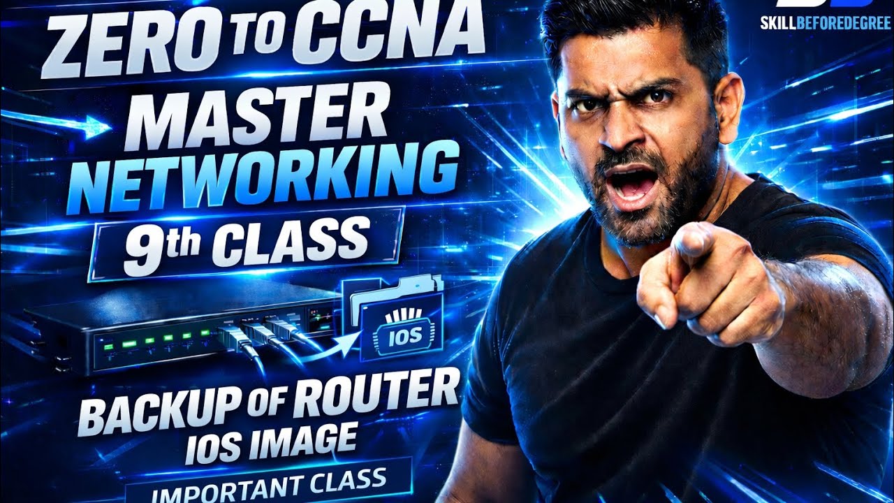 CCNA Day 9 | How to take Backup of router IOS image | Explained in Simple Language | CCNA 200-301