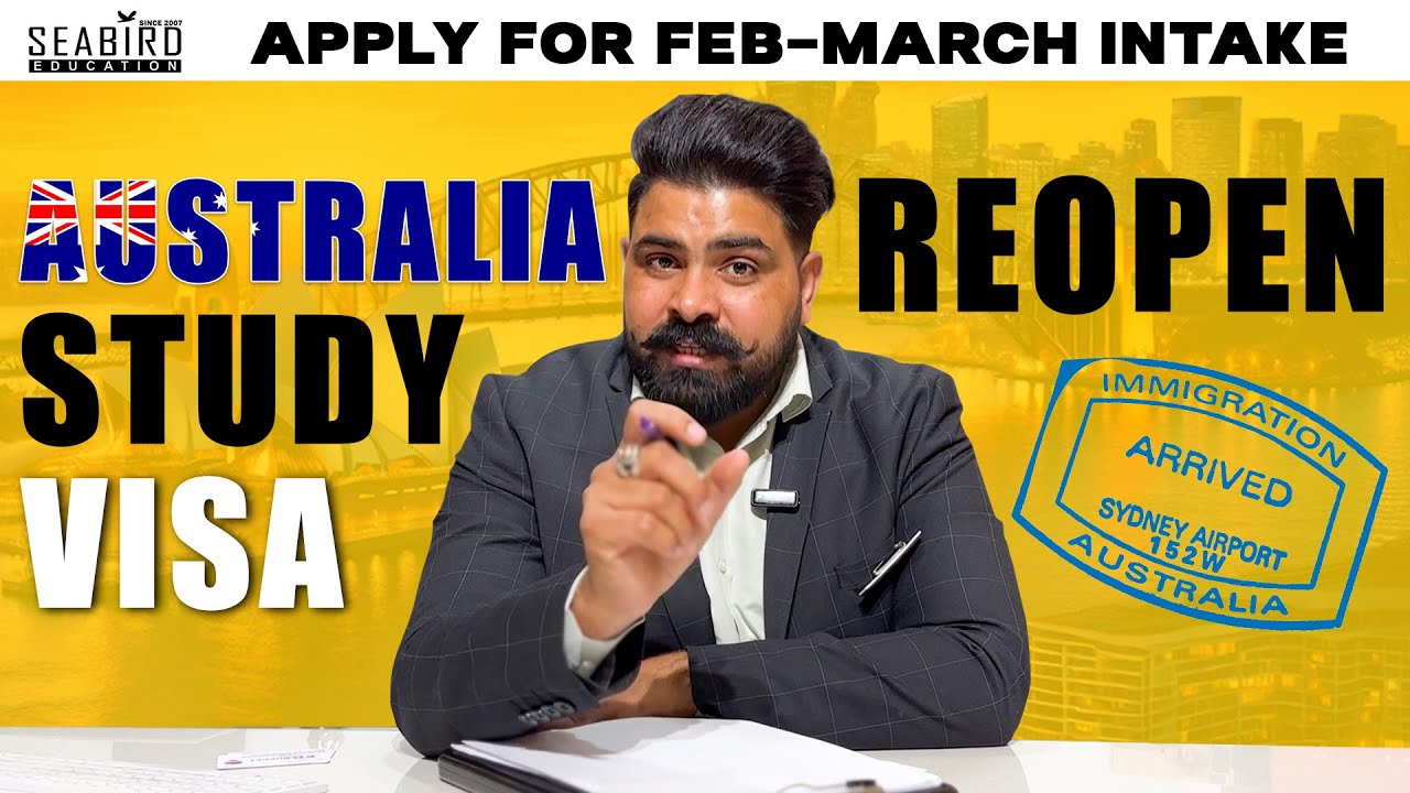 Australia Reopen Study Visa ''Seabird Education''