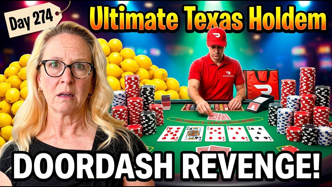Ultimate Texas Hold'em: Lemons, Door Dash, and Pure Spite - Day 274