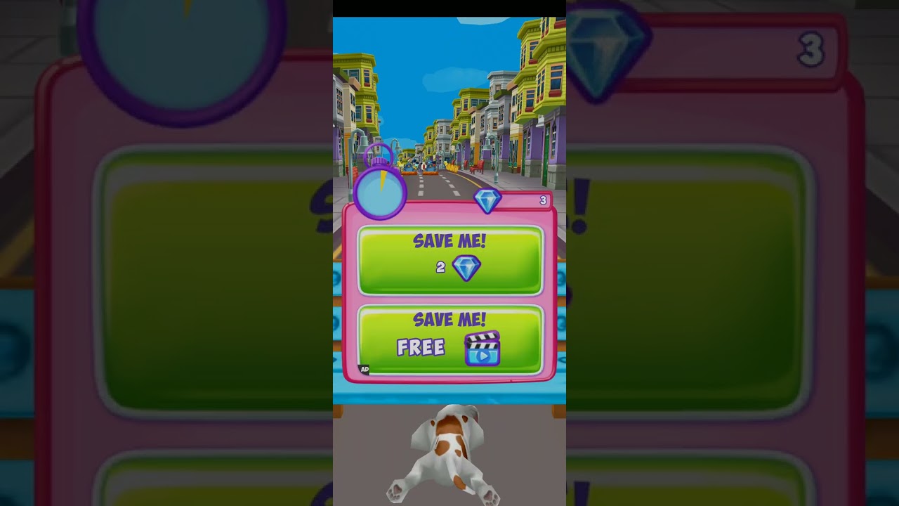 jogando dog run puppy racing parte 1