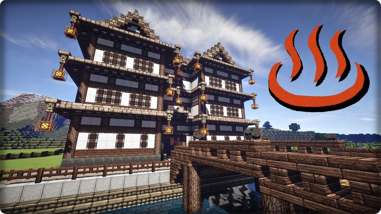 【マインクラフト】旅館を和風建築してみる【温泉旅館の作り方】