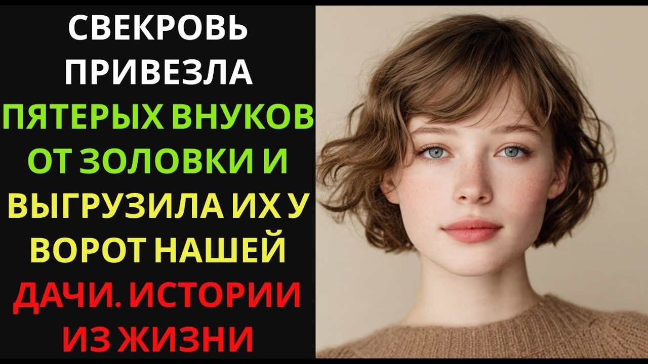 Свекровь привезла пятерых внуков от золовки и выгрузила их у ворот нашей дачи  Истории из жизни