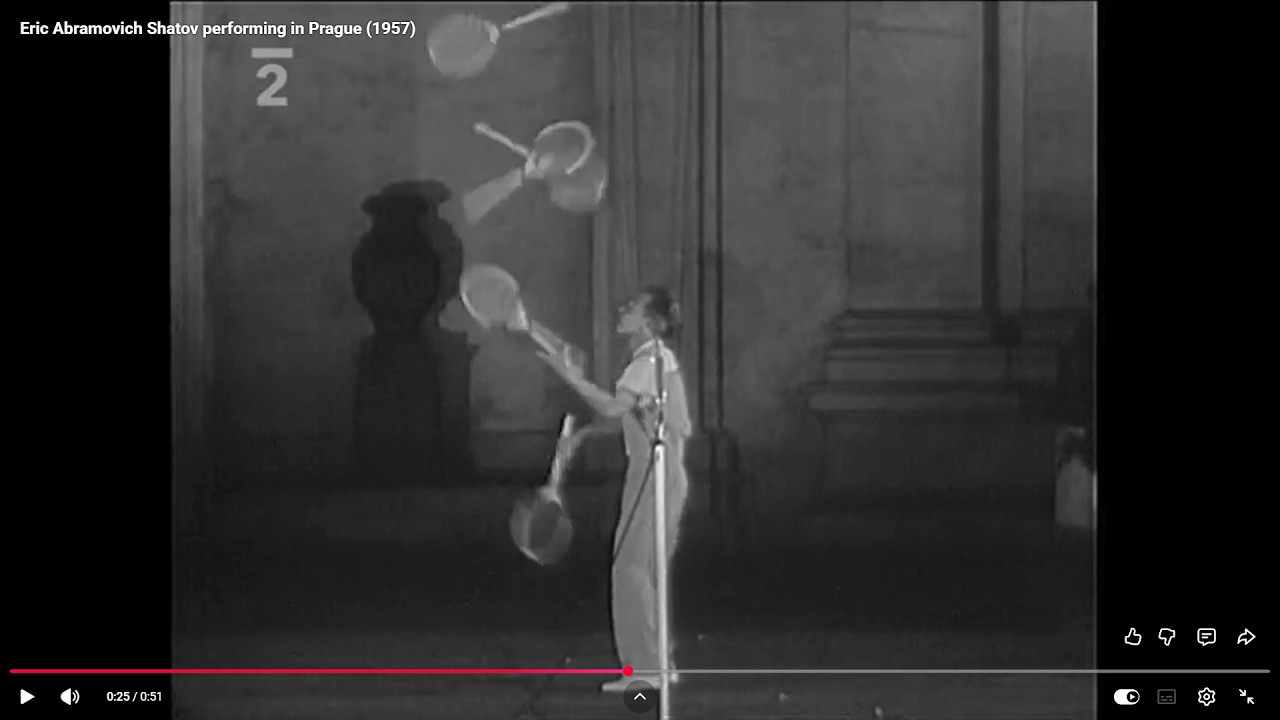 Eric Shatov - Juggler in 1957 and 1963