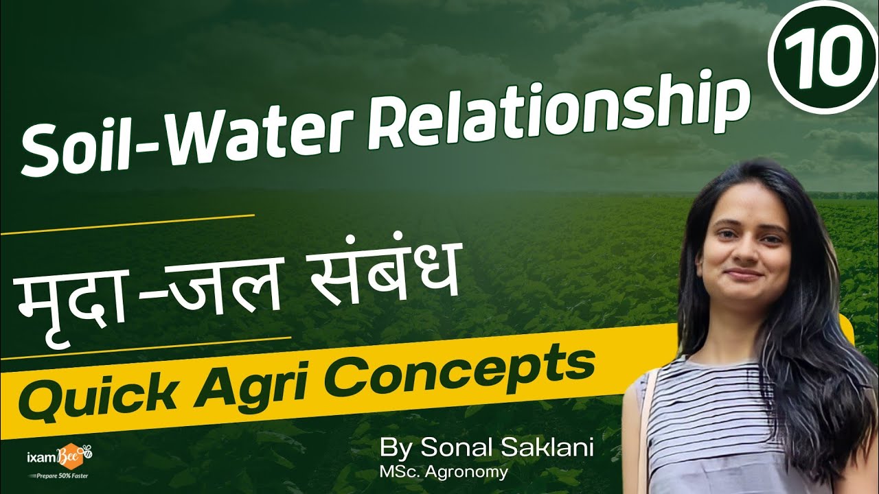 Quick Agri Concepts |  Soil-water relationship  मृदा-जल संबंध | All Important questions for Agri