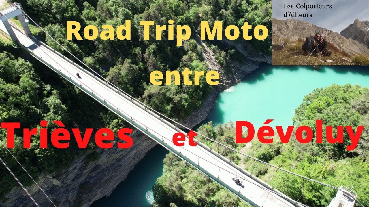 ROAD TRIP MOTO , permettant des vues splendides sur les massifs du Vercors,  de l Obiou, du Dévoluy.