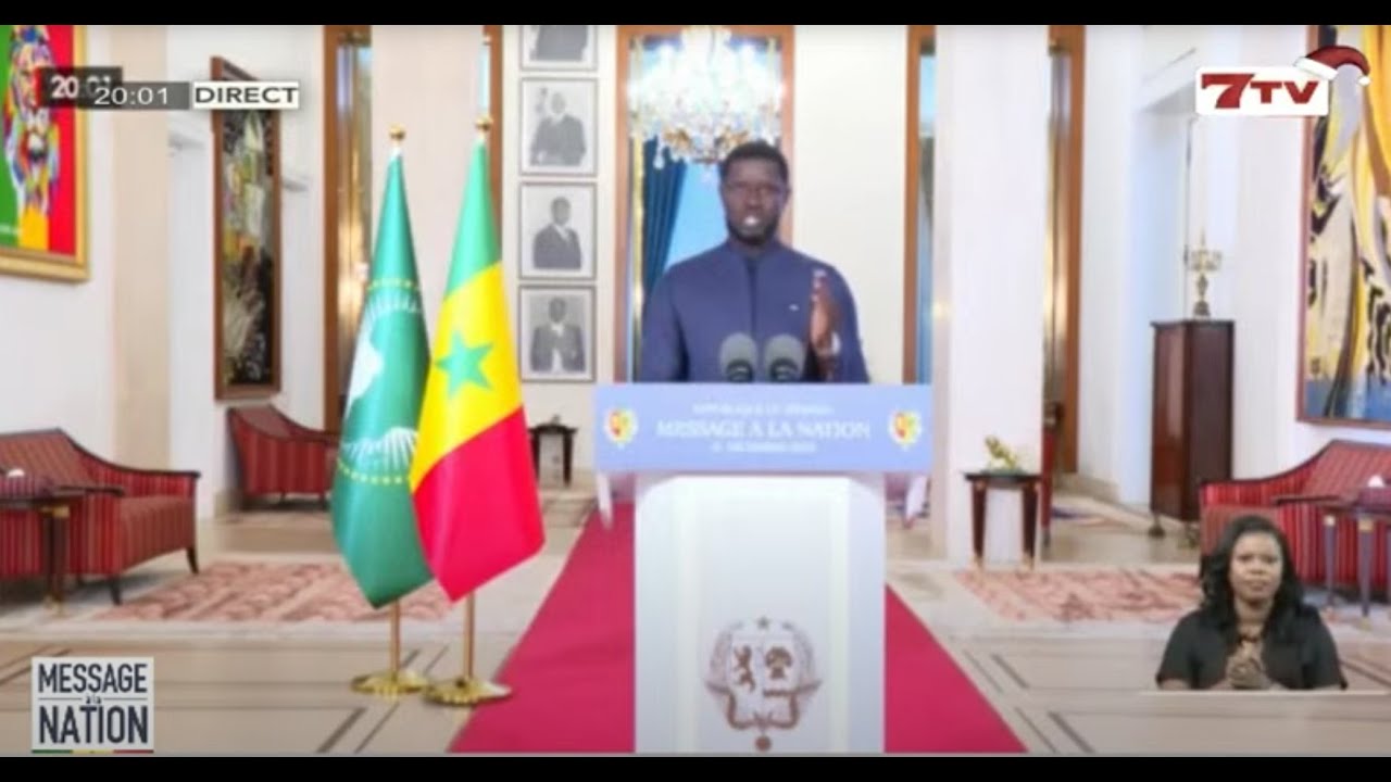 🔴[DIRECT] 31 Décembre 2025: Adresse à la nation du Chef de l'Etat Bassirou Diomaye Faye
