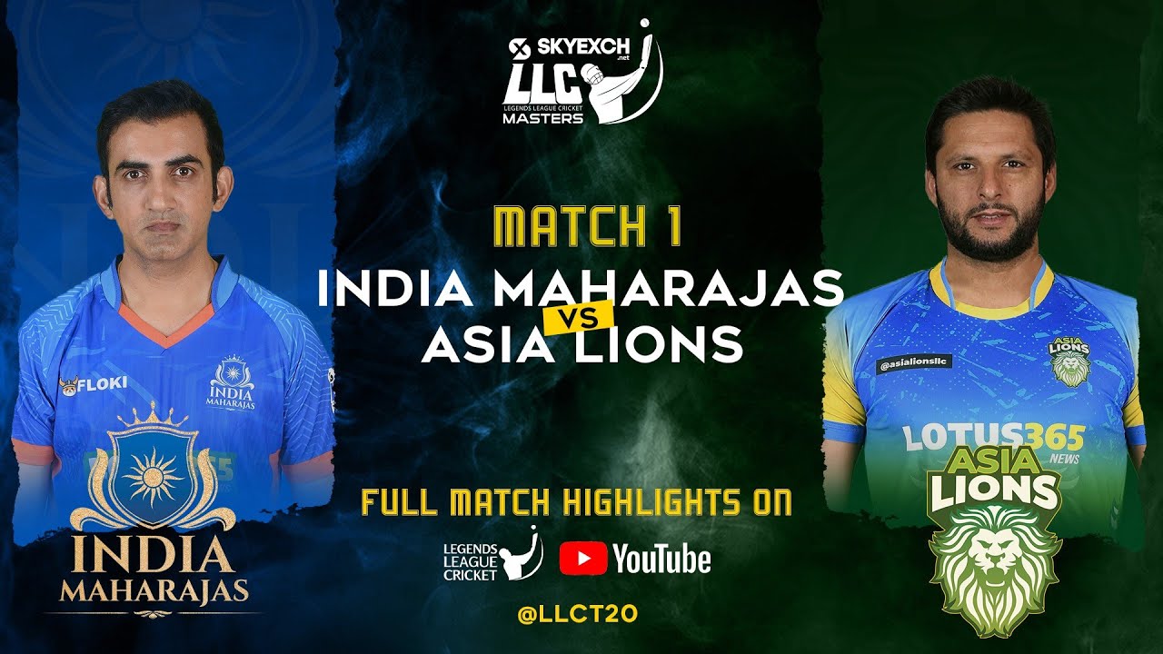 HIGHLIGHTS - INDIA MAHARAJAS VS ASIA LIONS | LEGENDS LEAGUE HIGHLIGHTS