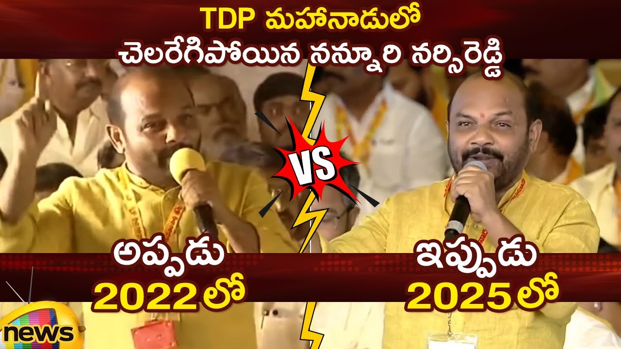 Nannuri Narsi Reddy Aggressive Speech At TDP Mahanadu | Kadapa | AP Political News | Mango News