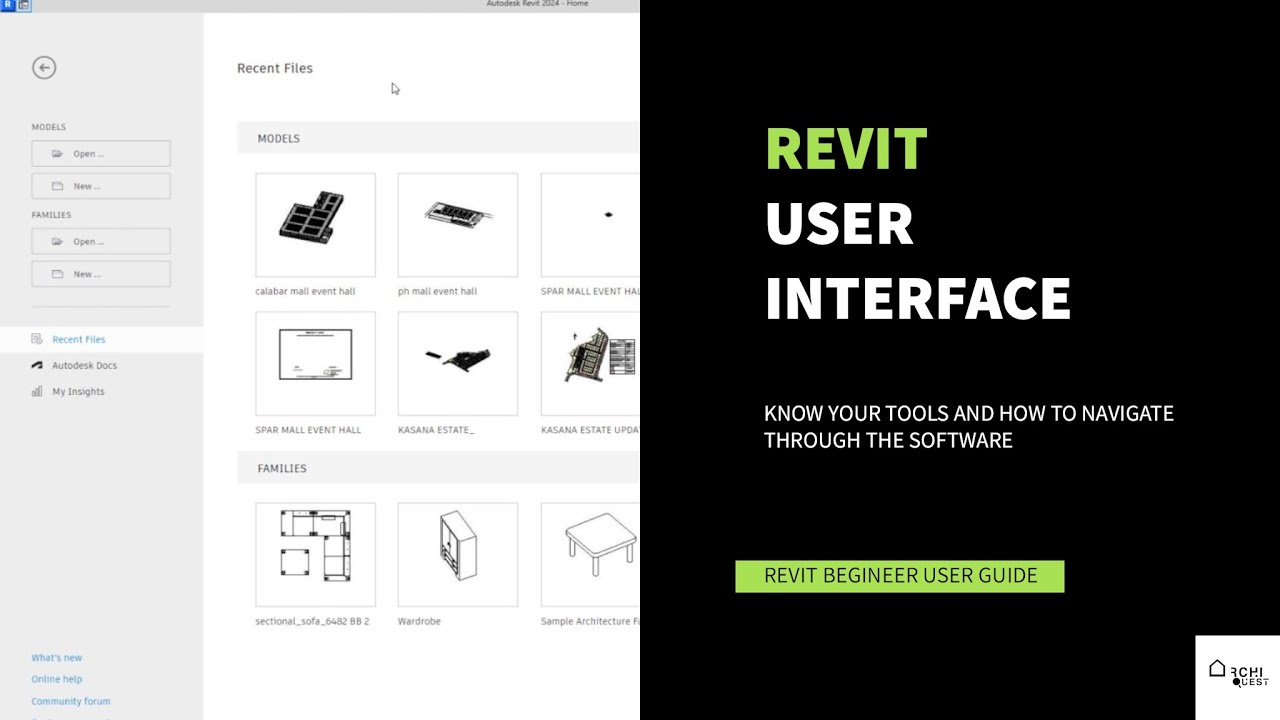 Учебное пособие по пользовательскому интерфейсу Revit