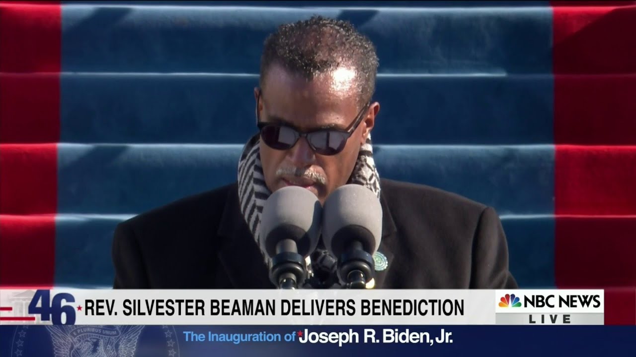 Rev. Sylvester Beaman delivers benediction at Inauguration