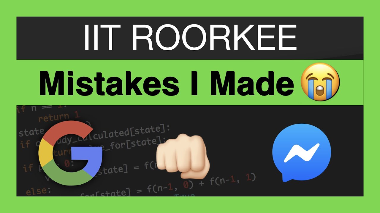 Don't Make These Mistakes in IIT (1st and 2nd Year)